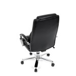 Kancelářské křeslo, houpací mechanismus, černá ekokůže, KA-F1385 BK