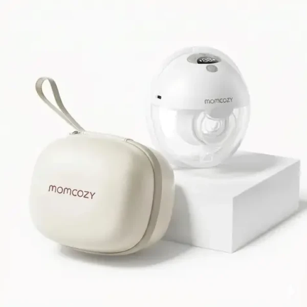 Momcozy M5 šedá / Odsávačka mateřského mléka / elektrická / ovládání appkou / 9 úrovní intenzity (BP380-GR70000B00105-C)