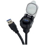 Schlegel Vestavný konektor USB 2.0 typ A, dvojitý zásuvka, vestavná RRJ_2USB 2x USB zásuvka typu A ⇔ 2 x USB zástrčka typu A RRJ_