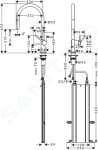 HANSGROHE - M54 Dřezová baterie Talis s výsuvnou koncovkou, sBox, matná černá 72803670