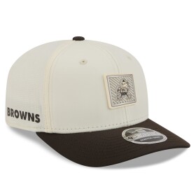 New Era Pánská kšiltovka Cleveland Browns NFL 2026 Training Camp Historic Logo 9SEVENTY Stretch-Snap Braun