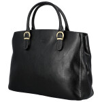 Luxusní dámská kožená kabelka do ruky Katana Faria, černá