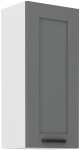 Horní skříňka Luna 40 G-90 1F Barva korpusu: Bílá, Barva dvířek: Clay Grey