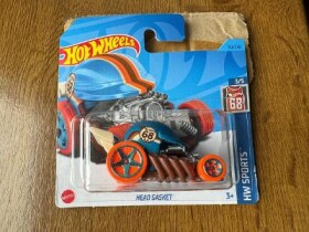 HOT WHEELS 3/5 HW SPORTS HEAD GASKER 68 MODRÁ