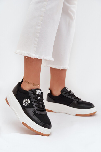 Dámské Tenisky Na Platformě Big Star RR274573 HI-POLY SYSTEM Černé 36