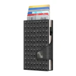 TRU VIRTU Click Slide Punk Silver/Silver / Peněženka / RFID ochrana / kůže a hliník / až 12 karet (24104000708)