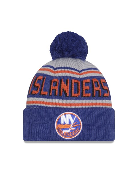 New Era Pánská zimní čepice New York Islanders NHL Pom Wordmark
