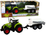 Mamido Farmářský traktor pro děti s bílým přívěsem