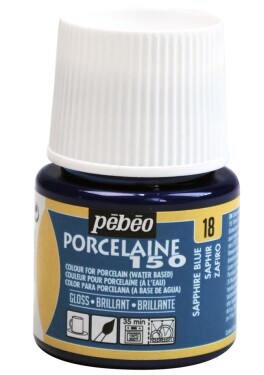 Pébéo Barva na porcelán a sklo Porcelaine 150 45 ml - modrá safírová 18