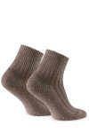 Vlněná chodidla s ABS 189 béžová melanž 38-40