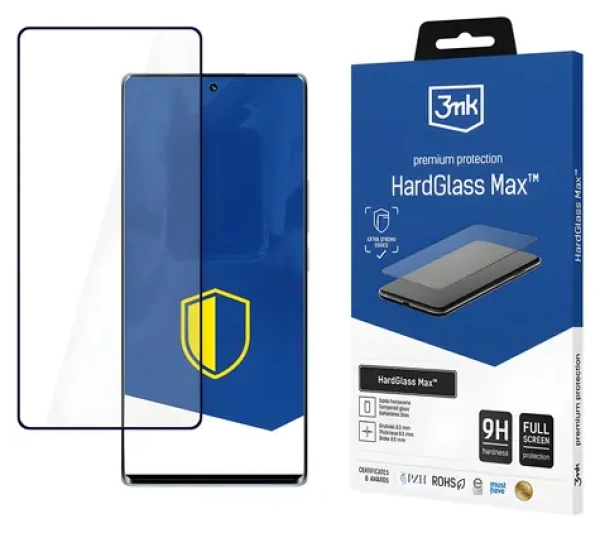 3mk HardGlass Max Black pro Honor 70 / Tvrzené sklo / celoplošné