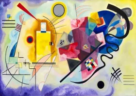 ENJOY Puzzle Vassily Kandinsky: Žlutá červená modrá