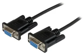 StarTech sériový null modem kabel DB9 černá 1 m / Sériový kabel / Null modem / DB9-DB9 (SCNM9FF1MBK)