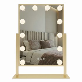 REA - Zrcadlo LED HOLLYWOOD L.Gold 30x40 HOM-01804