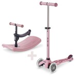 Koloběžka Mini Micro Deluxe Rock & Go LED rose