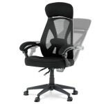 Kancelářská židle, houpací mechanismus, černá síťovina, KA-Y309 BK