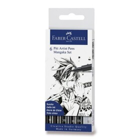Faber-Castell Pitt Artist Pen Manga sada 6 ks, plastové pouzdro