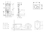 GEBERIT - Duofix Set předstěnové instalace, klozetu Oudee a sedátka softclose, tlačítko Sigma01, lesklý chrom SANI11CA1158