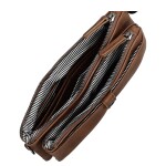 Stylová dámská crossbody kabelka Dina, hnědá