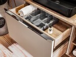 COMAD - Skříňka pod umyvadlo 80cm 2 zásuvky SANTA FE TAUPE 5907611652558