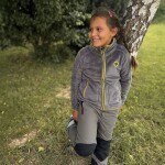 Mikina dětská chlupatá se stojáčkem, Pidilidi, PD1139-09, šedá - 104 | 4let