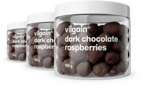 Vilgain Maliny v čokoládě – 3× hořká čokoláda 150 g