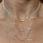 LUNICA Stříbrný řetízek KERB 45cm 0019 Ag 925; ≤2,1 g.