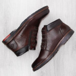 Kožené pohodlné zateplené boty Rieker M RKR625 brown 40