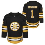 Outerstuff Dětský dres Jeremy Swayman #1 Boston Bruins NHL Premier Home/Team Velikost: S/M
