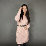 HOSH Pletené šaty ELLIS s páskem Barva: Tmavě šedá