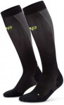 CEP pánské běžecké kompresní podkolenky ULTRALIGHT 4.0 - black / grey Velikost: III (32-38 cm obvod lýtka)