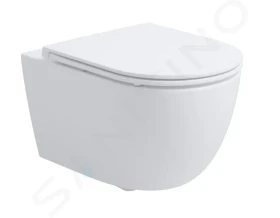 Kielle Závěsné WC se sedátkem SoftClose, Vortex Rimless+, bílá 30102006