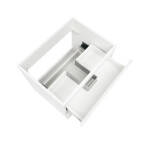 Koupelnová skříňka s keramickým umyvadlem SAT B-Way 59x50x45 cm bílý lesk BWAY260WU2BI BWAY260WU2BI