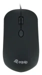 Equip Komfortní myš černá / Drátová myš / USB-A / Nastavitelné DPI 800-1600 / 1,35 m kabel / 3 tlačítka (245114)