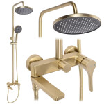REA - Sprchový set PREMIUM Maxim Brush Gold REA-P7065