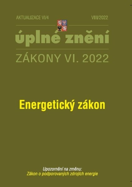 Aktualizace VI/4 Energetický zákon