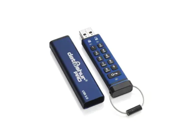 IStorage datAshur Pro 64GB / USB 3.0 / čtení: 116MBs / zápis: 43MBs / 256-bit Hardware / PIN (IS-FL-DA3-256-64)