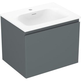 MEXEN/S - Orio koupelnová skříňka 60 cm s umyvadlem Vela, 1 šuplík, grafit mat/bílá mat 91A10-06047-1-BF66-W23M01