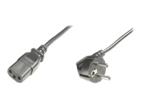 Digitus napájecí kabel CEE 7/7 90° - C13 pravoúhlý / Napájecí kabel / IEC C13 (AK-440100-050-S)