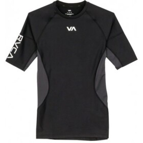 RVCA COMPRESSION black pánské tričko krátkým rukávem