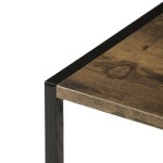 Botník, 2 police, MDF, dekor staré dřevo sonoma, černý kov