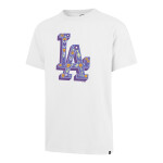 47 Brand Pánské Tričko Los Angeles Dodgers Los Angeles Dodgers Graphic 47 Drop Shoulder Tee White Wash Velikost: