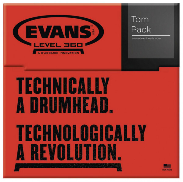 Evans ETP-G1CTD-R G1 Coated Tom Pack - Rock