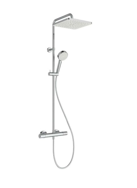 IDEAL STANDARD - Ceratherm T25N Sprchový set s termostatem, 26x26 cm, 2 proudy, chrom A8521AA
