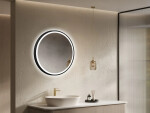 Zrcadlo se senzorem SAT Cool 60x60 cm černá SATZCO60CE SATZCO60CE