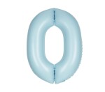 Balónek narozeniny číslo 0 světle modrý 86 cm Balónek narozeniny číslo 0 světle modrý 86 cm