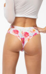 Julimex Peony Simple Brasil kalhotky S-XL bílé květy XL