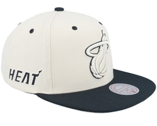 Mitchell & Ness Pánská kšiltovka Miami Heat NBA Evergreen Cream Black Snapback