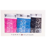 Tommy Hilfiger 3Pack tanga kalhotky UW0UW025240VH Black/Pink/Blue S