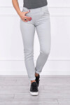 Kalhoty v barvě denim šedé XL